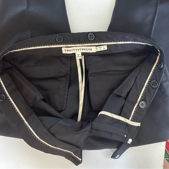 TWENTY8TWELVE by Sienna Miller Straight Leg Wool Ankle Trousers XS/2 - Picture 4 of 6